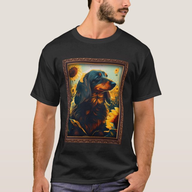 Solrosblommor Flower Mo T Shirt (Framsida)