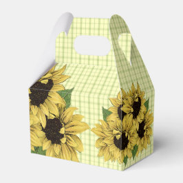 Solrosblommor Land Play Favor Boxes Presentaskar