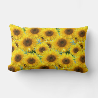 Solrosblommor Lumbarkudde