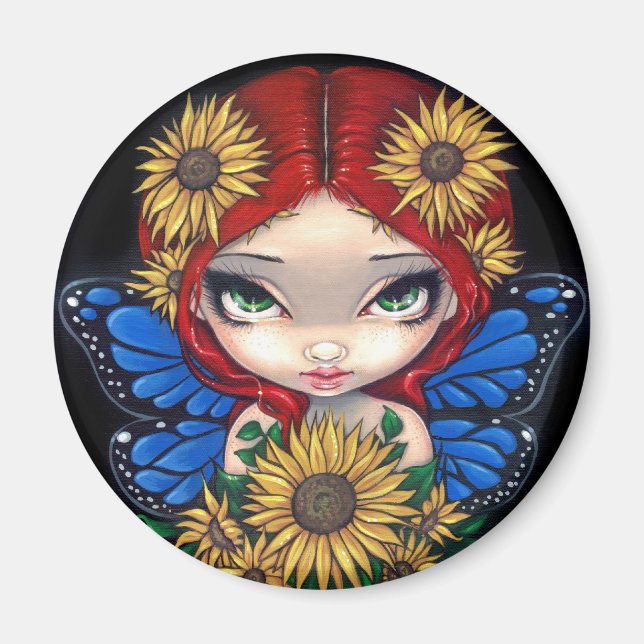 "Solrosblommor", magnet (Framsidan)