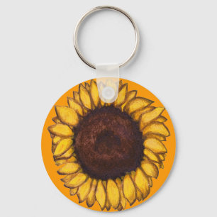 Solrosblommor Nyckelringar Gult blomstergåvor
