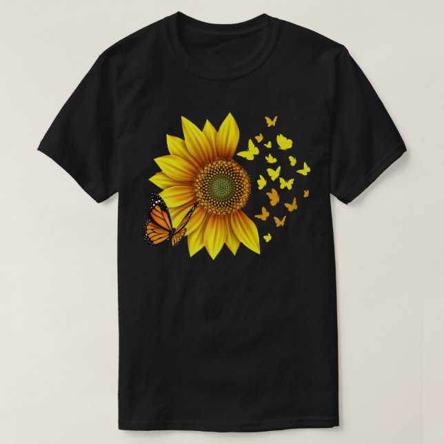 Solrosblommor T Shirt (Design framsida)