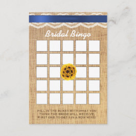 Solrosboll Spets & Jutesnöre Bröllopsdusch Bingo
