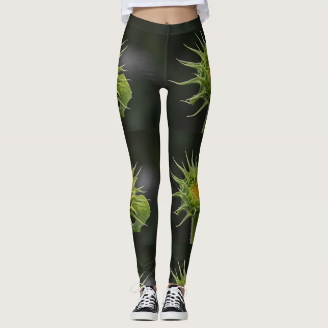 Solrosbud Leggings (Framsida)