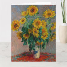 Solrosbukett av Claude Monet