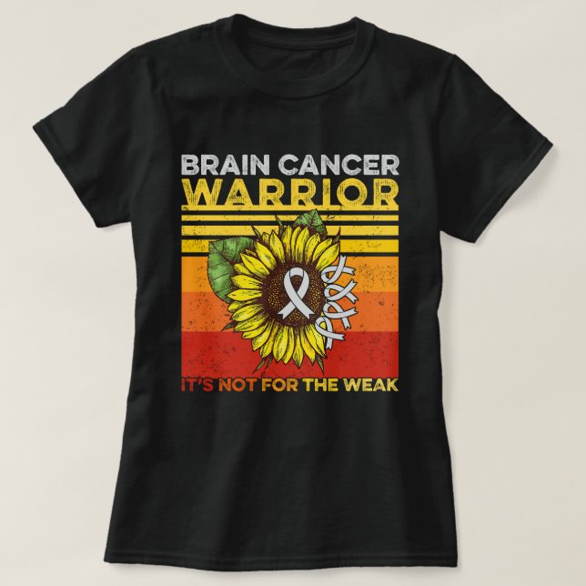 Solroscancer - det är inte för det svaga t shirt (Design framsida)