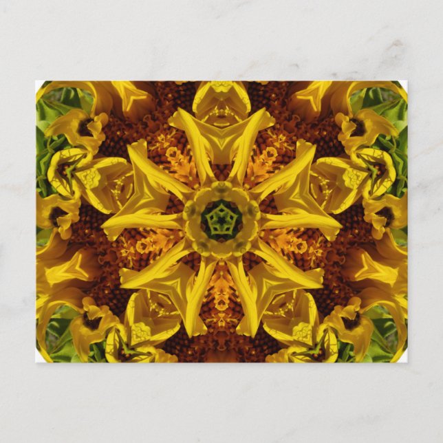 Solroscollage - vykort (Framsida)