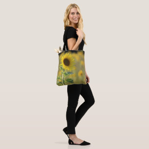 Solrosdagen Gult Tote Bag Tygkasse