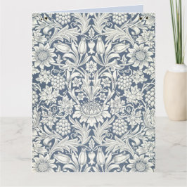 Solrosdesign (av William Morris) stort kort