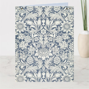 Solrosdesign (av William Morris) stort kort