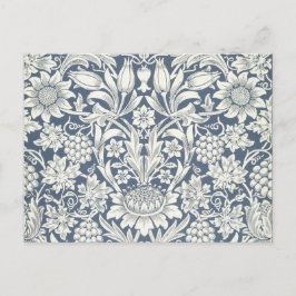 Solrosdesign (av William Morris) vykort