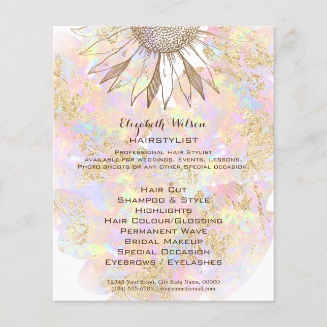 solrosdesign flygblad (Framsidan)