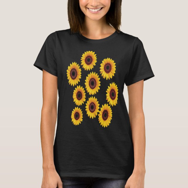 Solrosdesign T Shirt (Framsida)