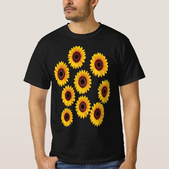 Solrosdesign T Shirt (Framsida)