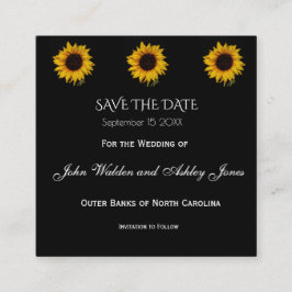 Solrosdroppar Allt I Ett Bröllopsinbjudan Tilläggskort