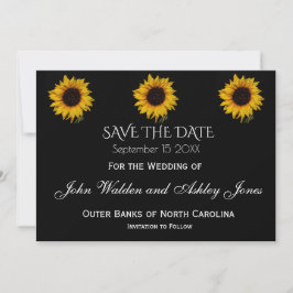 Solrosdroppar sparar datumkortet spara datumet