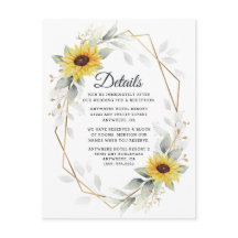 SolrosElegant Rustic Geometric Guld Bröllop