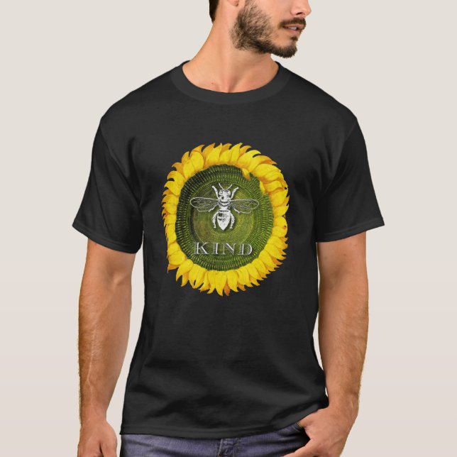 Solrosen är den snälla vänlighetT-tröja T Shirt (Framsida)
