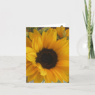 Solrosen trimmar Notecard Kort