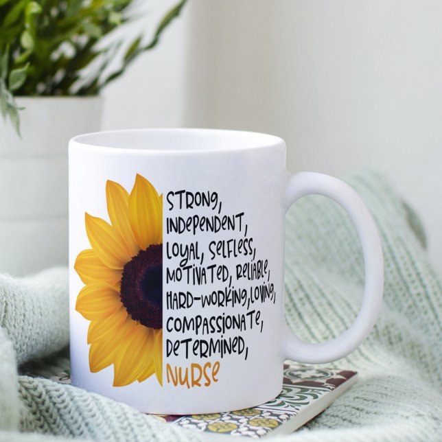 Solrosessentiell Gult för sjukdefinition Kaffemugg (Skapare uppladdad)