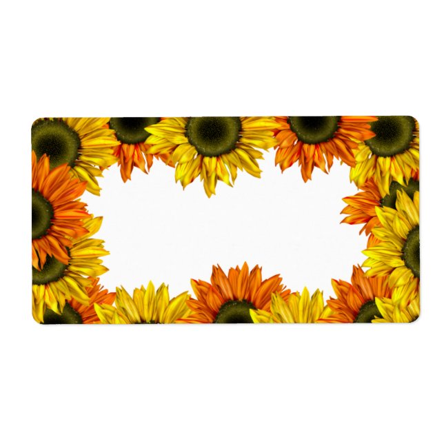 Solrosetikett Fraktsedel (Framsidan)