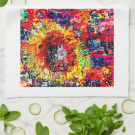 Solrosexplosionsturndiagram Kökshandduk