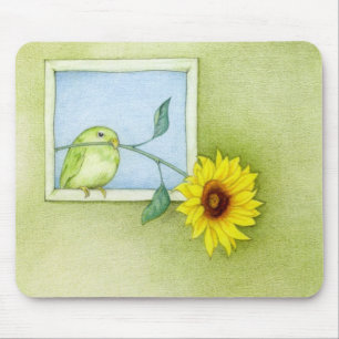 Solrosfågel Mousepad Musmatta