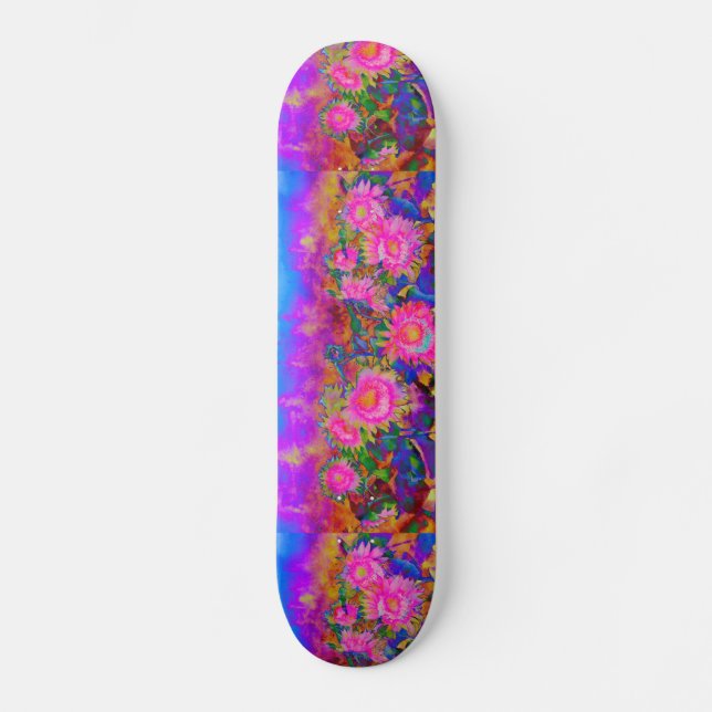 Solrosfält för alltid old school skateboard bräda 21,6 cm (Framsida)