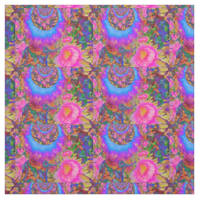 Solrosfält för alltid rosa tyg (Provkarta)