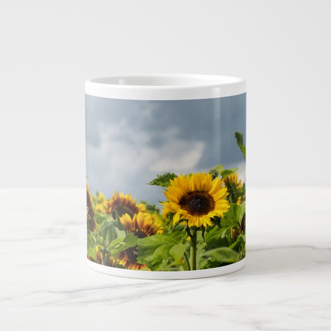 Solrosfält Jumbo Mugg (Framsidan)
