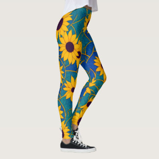 Solrosfantasy Leggings med ljusa färger