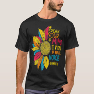 Solrosfärgen talar sitt sinne även om ditt Vo T Shirt
