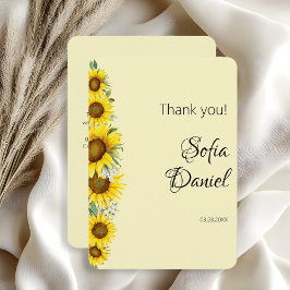 Solrosfärgens gult - allt tack, ditt kort