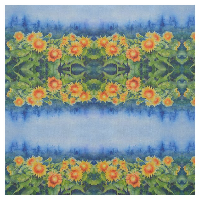 Solrosfärgning fält tyg (Provkarta)