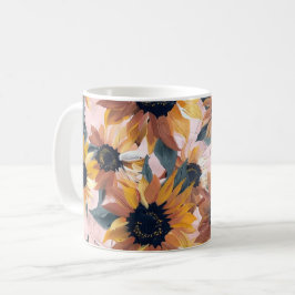Solrosfärgsdesign Kaffemugg