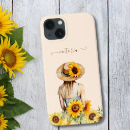 Solrosfärgsfärg Blommigt Bohi Art Script Namn