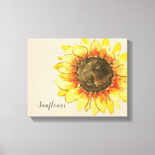 Solrosfärgsfärg, Kanvastryck (Framsida)