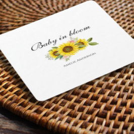 Solrosfärgsfärgad Rosa Blommigt Babykläder Underlägg Papper Kvadrat