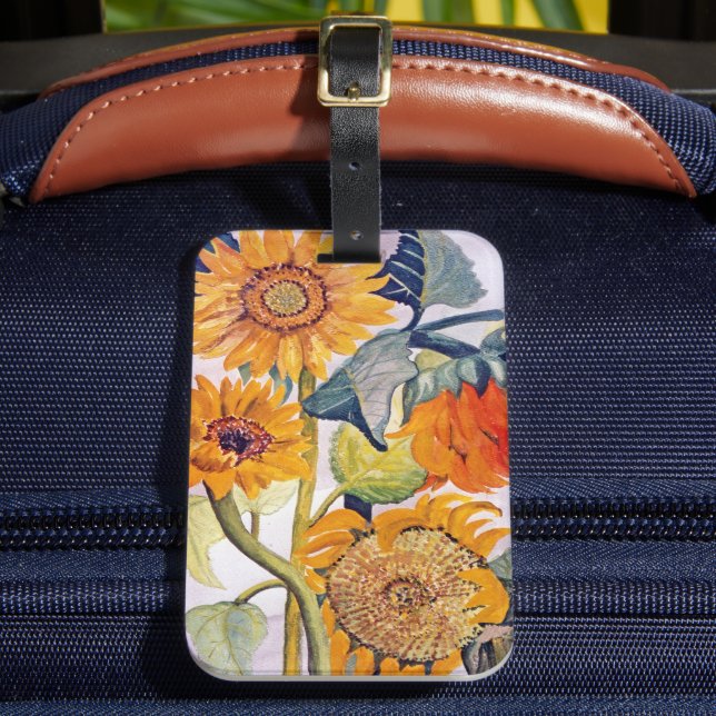 Solrosfärgsfärgsfärgsfärgsteckning Bagagebricka (Framsida Insitu 2)