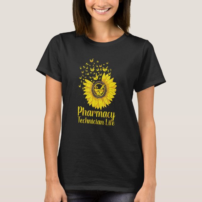 Solrosfarmaceut Tekniker Life Pharmacy T Shirt (Framsida)