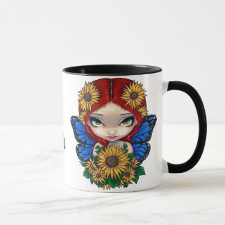 Solrosfe med solrosmuggen mugg