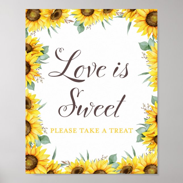 Solrosfestskylt Poster (Framsidan)