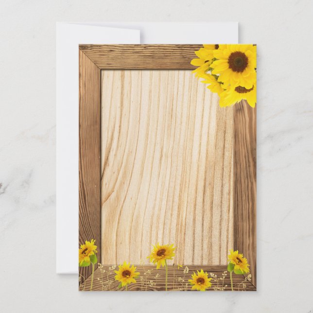 Solrosfirande Inbjudningar (Framsida)