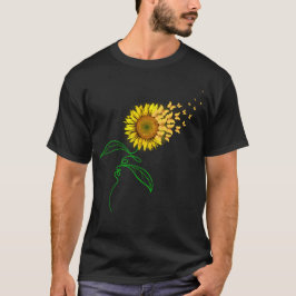 Solrosfjäril Heart Kärlek Nature Gift T Shirt