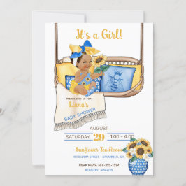 Solrosfläsk Swing Gult Blue Solrobi Inbjudningar