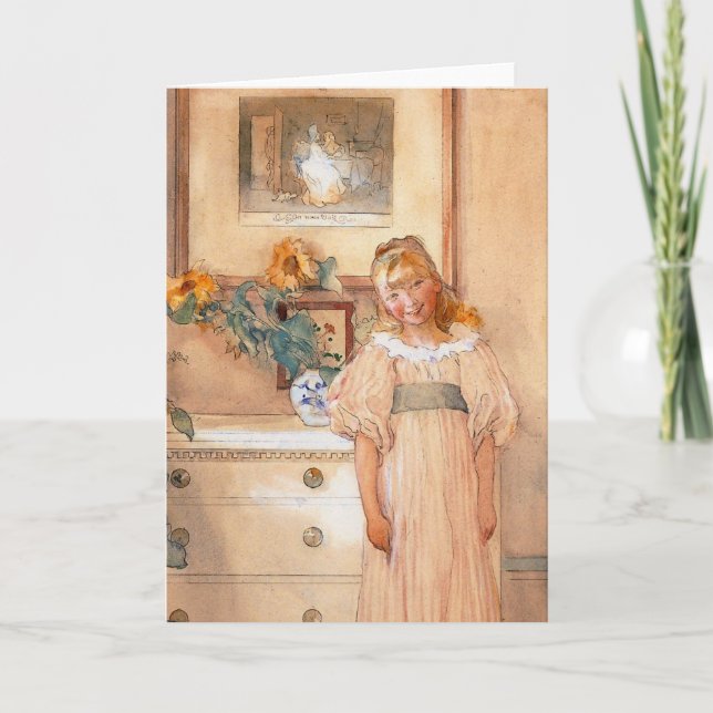 Solrosflicka 1893 kort (Framsida)