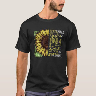 Solrosflicka 1984 35 år gammal t shirt