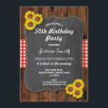 SolrosFödelsedagsfest Rustic Wood Chalk Inbjudan<br><div class="desc">Solros Födelsedagsfest inbjudan. VARJE ÅLDER. Ändra din lista för en par-dusch,  förlovningsfest,  bröllop BBQ,  I DO BBQ osv. Ändra bara texten till kostym i party. Bakåtskriften ingår.</div>