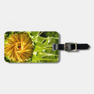 Solrosfoto för elegantens gult bagagebricka
