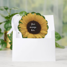 Solrosfoto Gift-Märkre-dekorkort